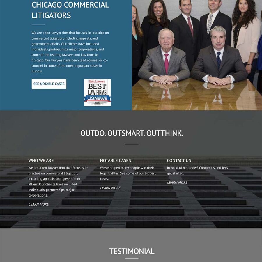 Homepage for the Forde Law Offices website