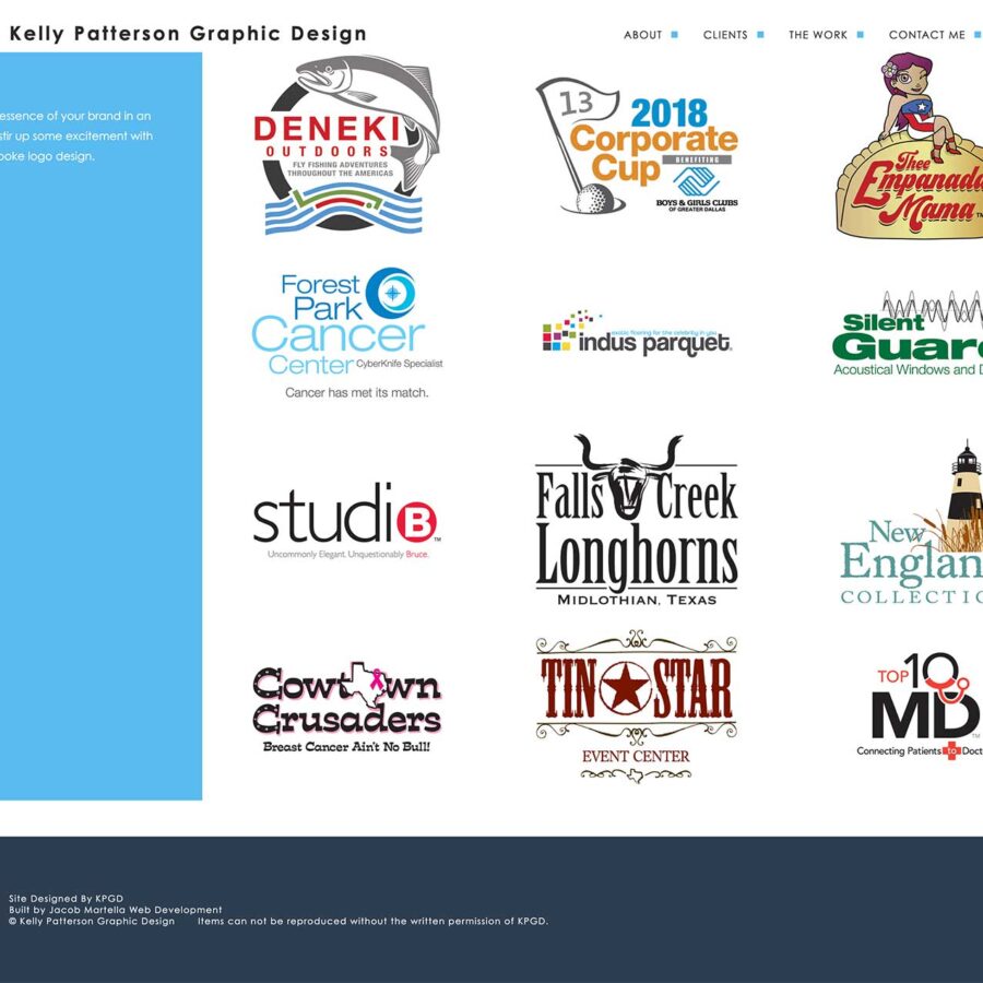 Logos Page of Kelly Patterson Graphic Design