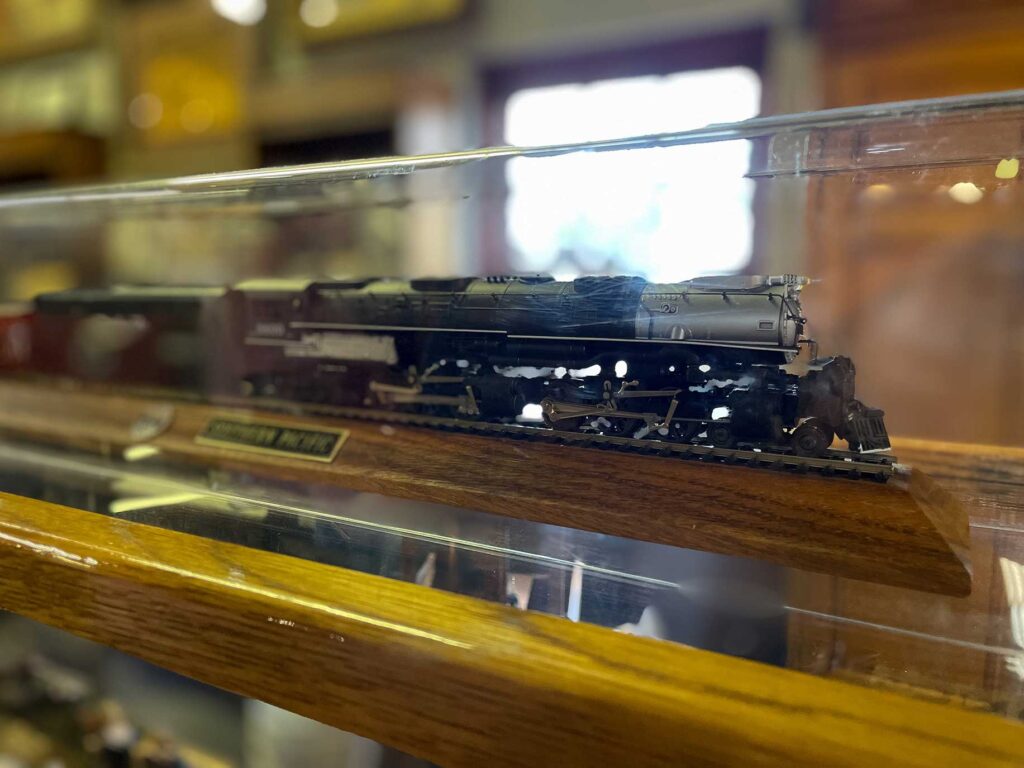 A model of the Big Boy steam engine