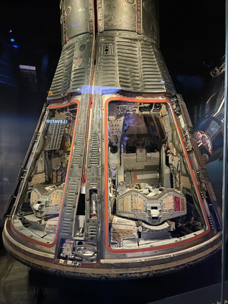 The crew capsule of a Gemini rocket