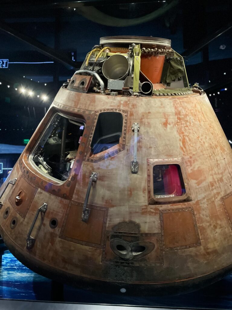 The crew capsule for the Apollo rocket