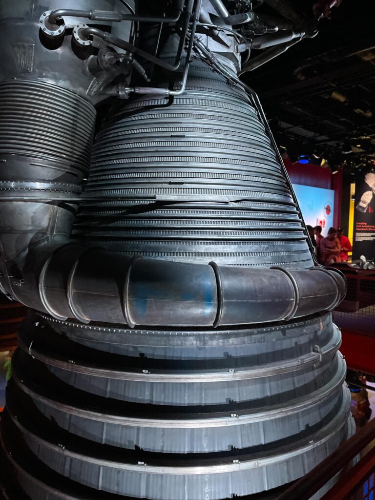 A rocket engine for the Saturn V rocket