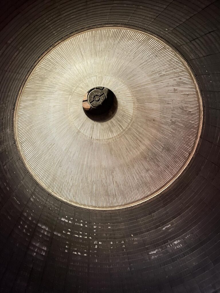 The inside of a rocket for the Saturn V rocket